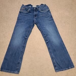 Men's 33X32, Ariat M4 Relaxed Bootcut Blue Jeans